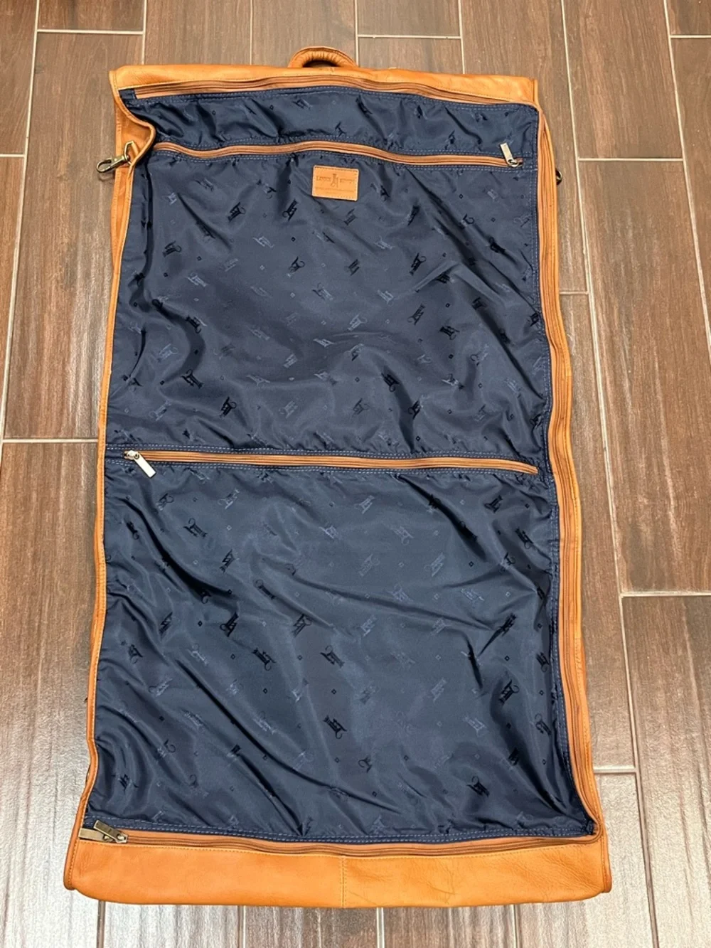 Links Kings Leather Garment Bag